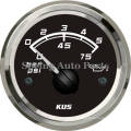 Sq 2" 52mm Oil Pressure Gauge Meter 0-5bar 12V 24V with Backlight